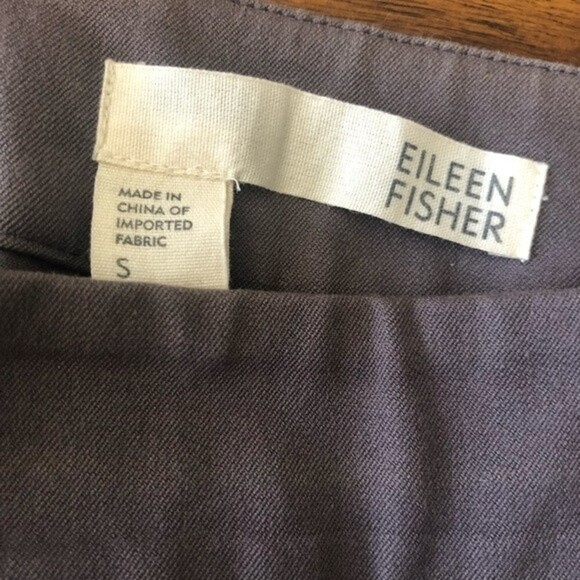 Eileen Fisher Gray Ankle Zipper Pants Size Small - Picture 4 of 9